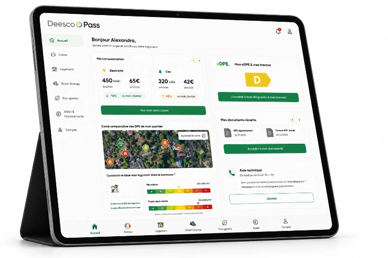 Aperçu de Deesco Pass sur tablette
